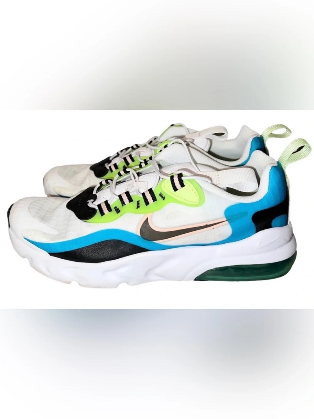 Nike Air Max React SE PS Shoes Kids Size 2.5Y White